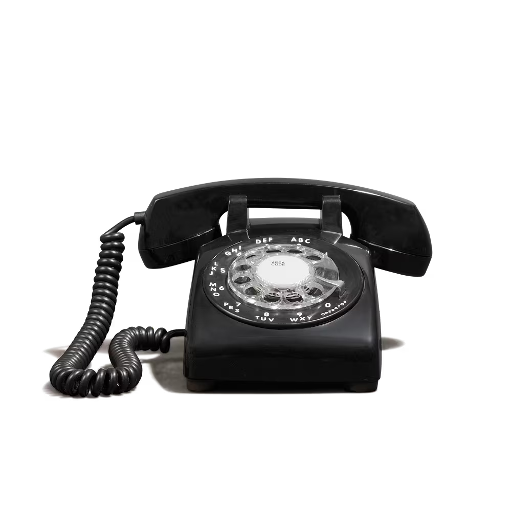 The Dylan - Black Rotary Phone Audio Guest Book