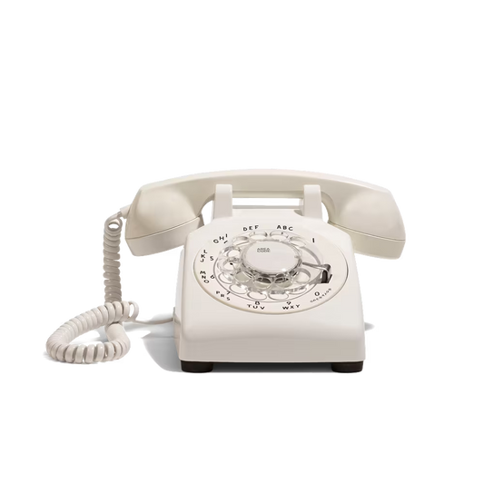 The Billy - White Rotary Phone Audio Guest Book