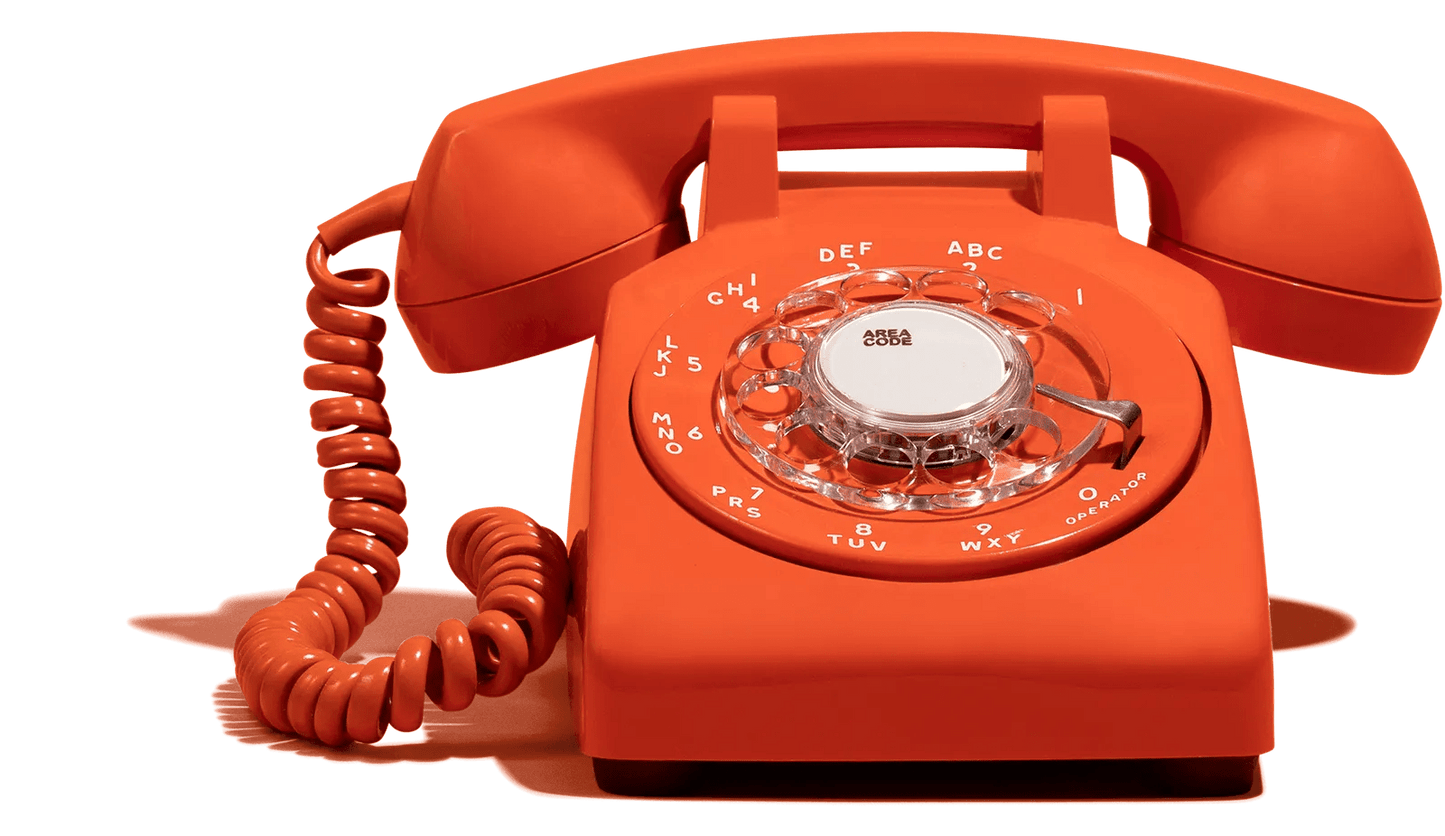 The Bowie - Orange Rotary Phone Audio Guest Book - Meta To Beep