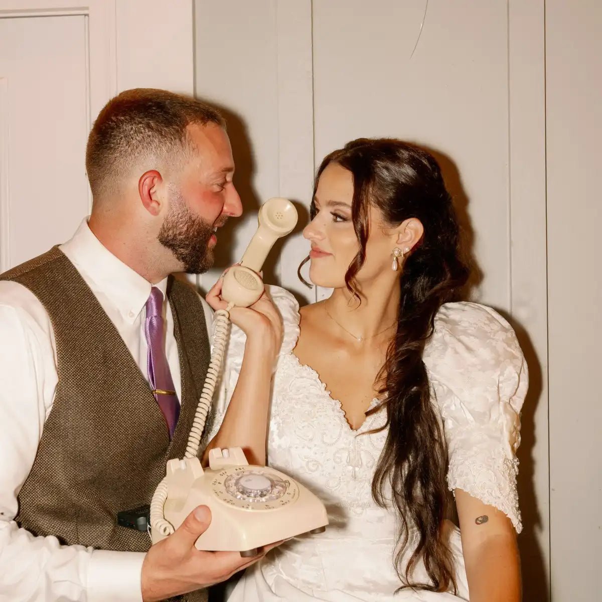 The Davis - Cream Rotary Phone Audio Guest Book - Meta To Beep