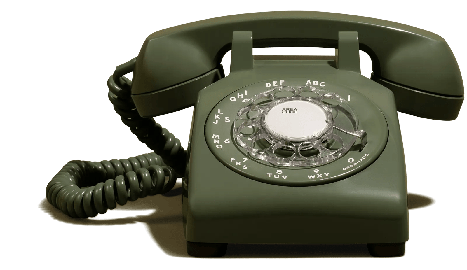 The Donna - Olive Green Rotary Phone Audio Guest Book - Meta To Beep