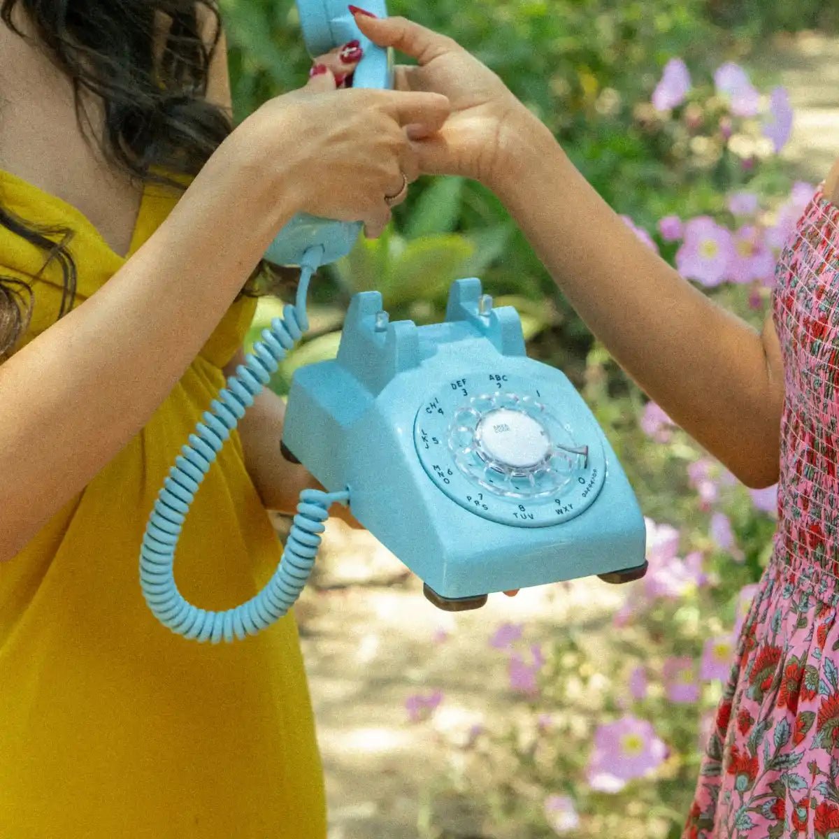 The Elton - Baby Blue Rotary Phone Audio Guest Book - Meta To Beep