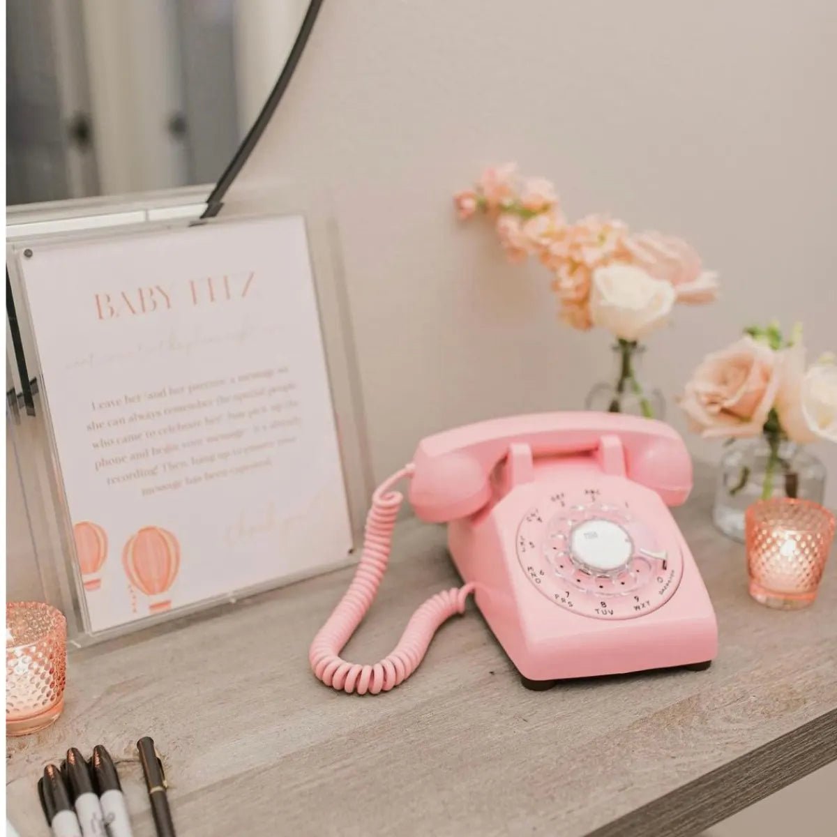 The Floyd - Pink Rotary Phone Audio Guest Book - Meta To Beep