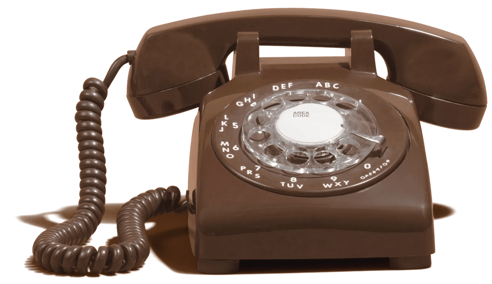 The Neil - Light Brown Rotary Phone Audio Guest Book - Meta To Beep