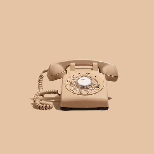 The Rod - Beige Rotary Phone Audio Guest Book - Meta To Beep